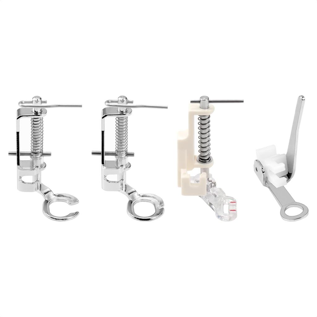 Bộ chân vịt kim loại lớn 4 mảnh / chuyển động miễn phí dành cho ca sĩ thân thấp, Brother, Janome, Ju