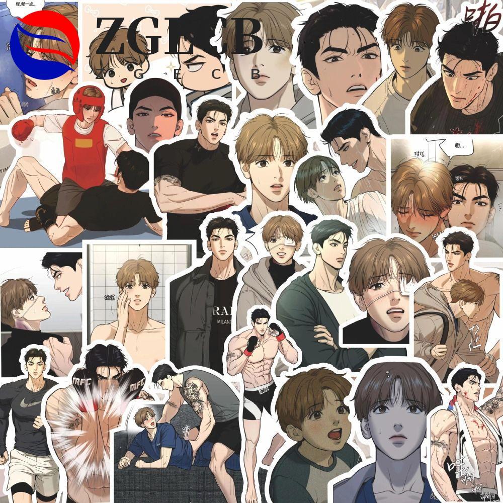 ZGECB Hàn Quốc BL Manwha Jinx Sticker, Hàn Quốc BL Manwha Kim Dan Joo Jaekyung Manga Dán, Manga Hàng