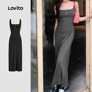Lovito Váy giản dị Váy trơn cho nữ LNE34005  (Nhiều màu)