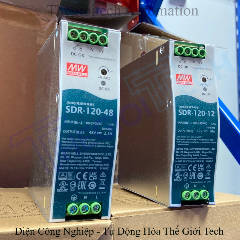 Nguồn Meanwel SDR-120-48,SDR-120-12 TGT SMPS AC-DC