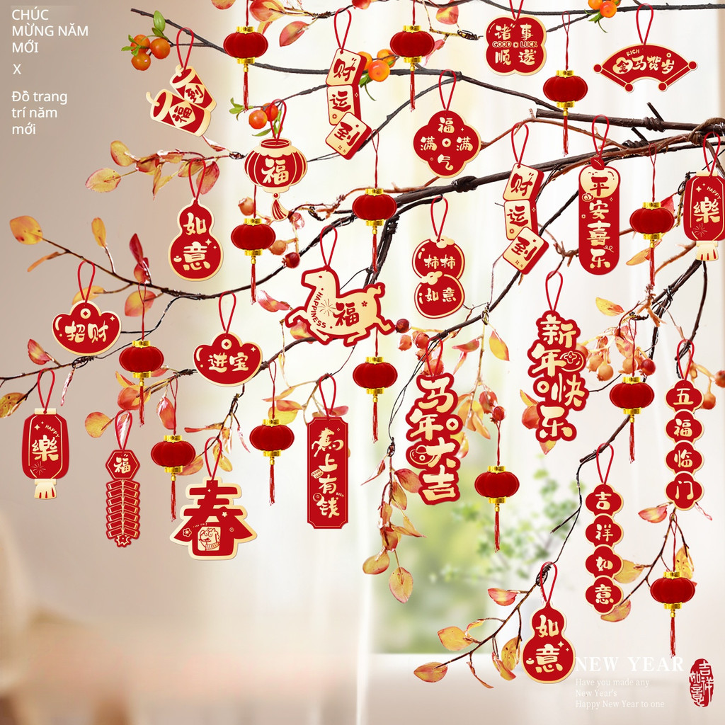 [Festive Charm] New Year Mini Hanging Bonsai Ornament/Lucky Tree/Decorative Hanging