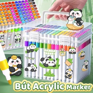 Bút màu acrylic marker set bút tô nhiều màu học sinh đa dạng24/36/48/60 màu