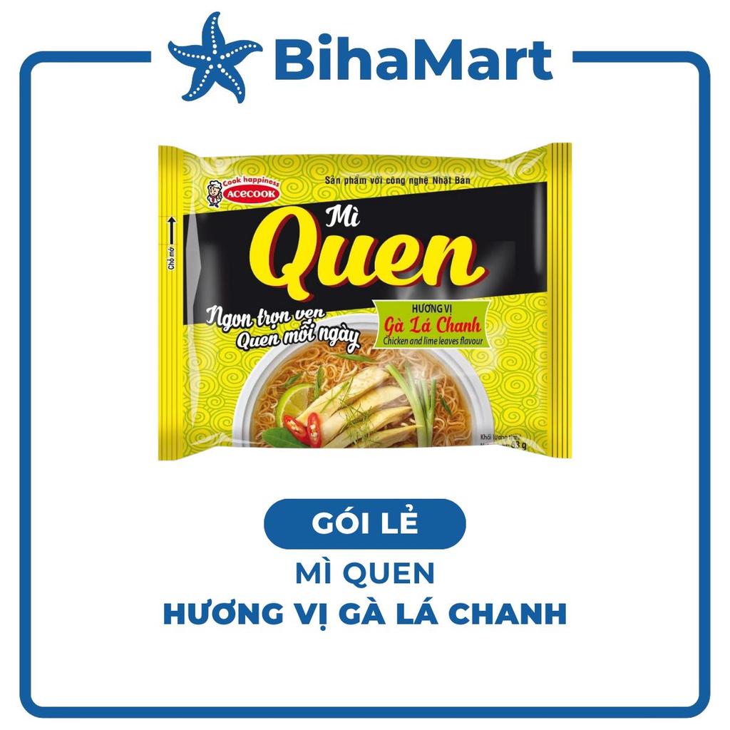 [GÓI LẺ] - ACECOOK - Mì Quen hương vị Gà lá chanh, Acecook mì quen Gà lá chanh Acecook mì Queen Acec