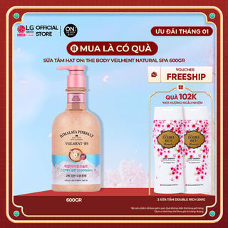   LG Daily Beauty Official  Sữa tắm hạt On: The Body Veilment Natural Spa Himalaya Pink Salt 600g 