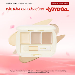  JUDYDOLL Bảng che khuyết điểm 3 màu Moisturizing 3-Color Concealer Palette Mềm mịn Chống nước 0,9g x3 