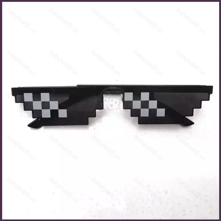 BH5 Trò Chơi Minecraft Kính Mát Thug Life 8-Bit MLG Kính Mát Pixelated Người Chơi Minecraft Hallowee