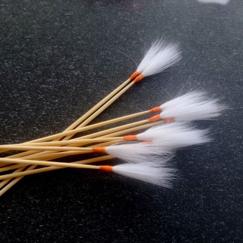 New Product#White Feather Stick for Ear Cleaning, Non-Shedding Crane Feather Stick, Goose Feather Br