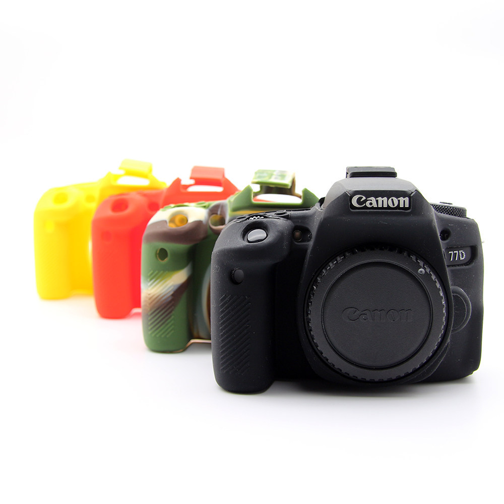 Thích hợp cho Canon EOS 77D Vỏ máy ảnh kỹ thuật số Canon SLR Camera Vỏ silicon Vỏ bảo vệ