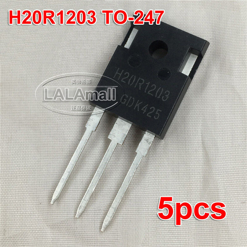 5 Chiếc H20R1203 TO-247 20A / 1200V Bếp Cảm Ứng Công Suất Cao IGBT Transistor IC Ban Đầu Mới