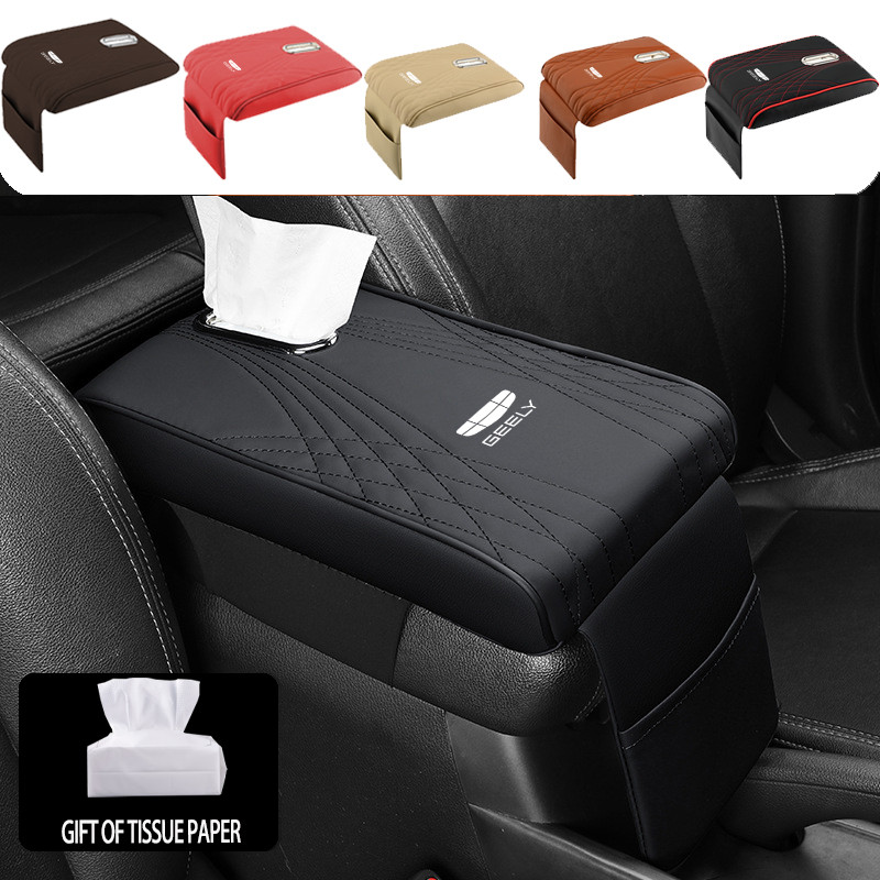 Geely Xe Tay Vịn Miếng Lót Hộp Khăn Giấy Trung Tâm Ô Tô Tay Ghế Hộp Tay Hộp Bảo Vệ Cho Geely EX5 Gal