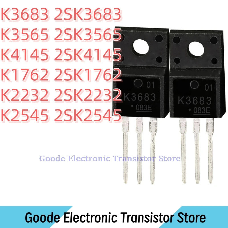 10 Chiếc K3683 2SK3683 K3565 2SK3565 K4145 2SK4145 K1762 2SK1762 K2232 2SK2232 K2545 2SK2545 TO-220F