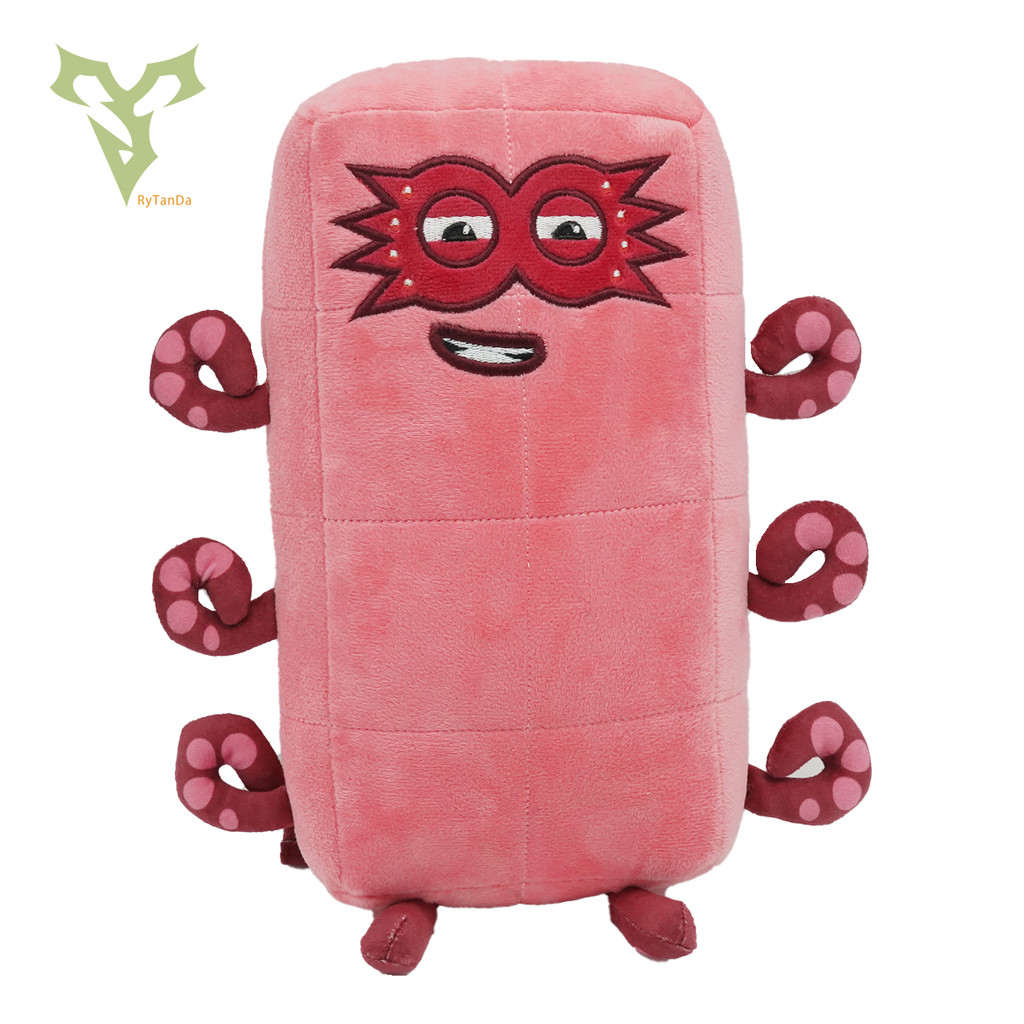 Rytanda Dễ Thương Numberblocks 8 Grace Dozing Dozer Đồ Chơi Sang Trọng Cho Bé Trai Bé Gái Nụ Cười Mũ
