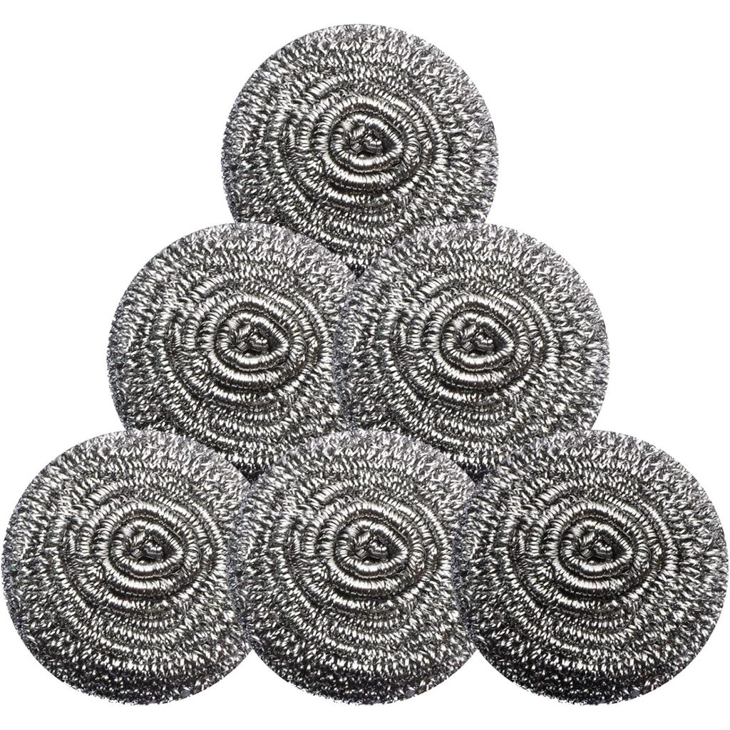 Stainless Steel Scrubber Scrubbing Scouring Pad Sponges Clean Pot Pan and Steel Wool for Kitchen Bat