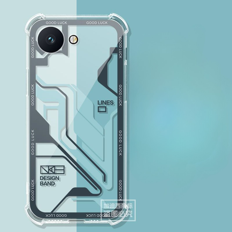 Dành Cho Blue Fox NX1 Mini Smart Phone Case Blue Fox C6 Vỏ Bảo Vệ Gundam BLUEFOX Túi Khí Trong Suốt 