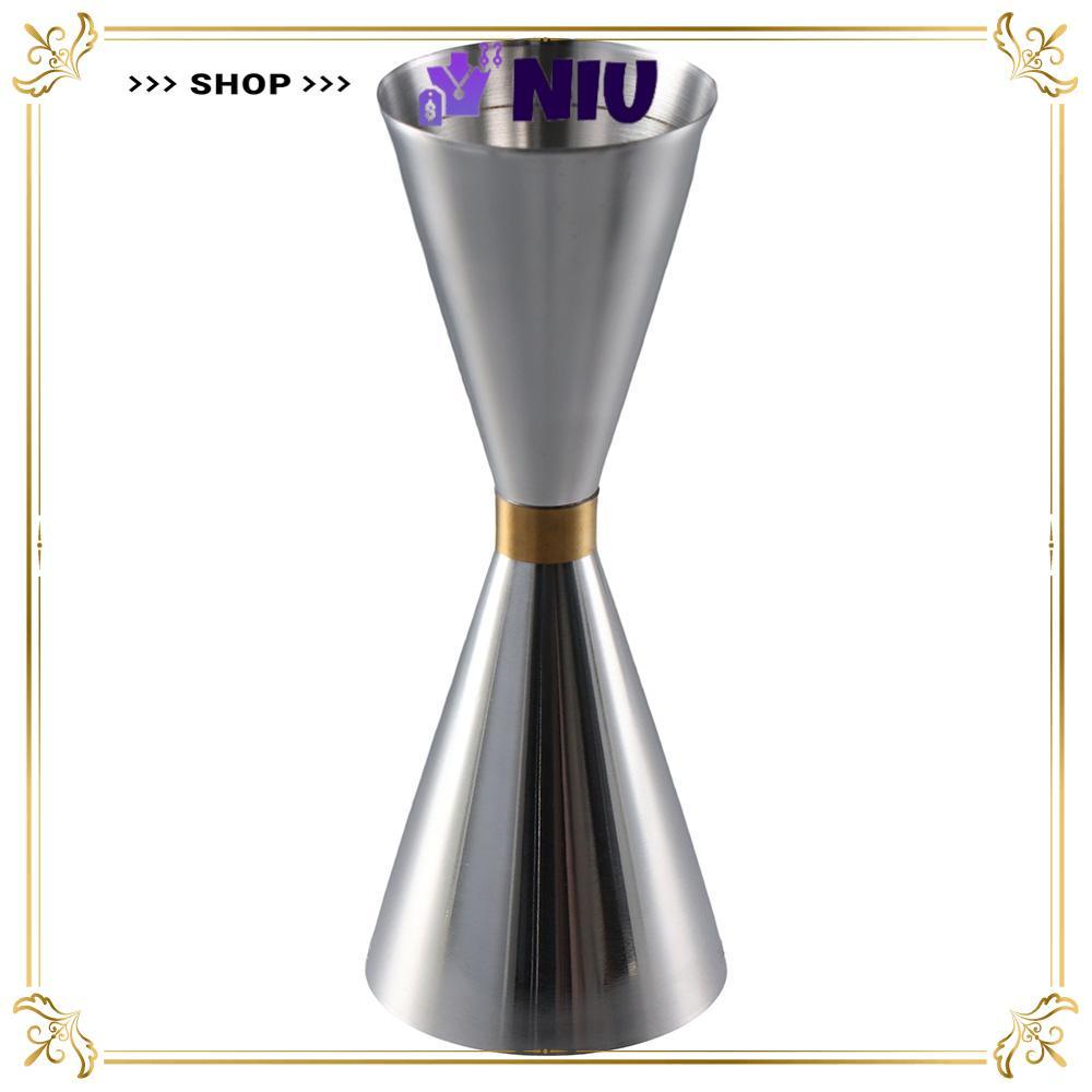 NIU Double Cocktail Jigger, Thước đo bên trong Shot Bar Đo Jigger, Hot OZ / ML Thanh thép không gỉ J