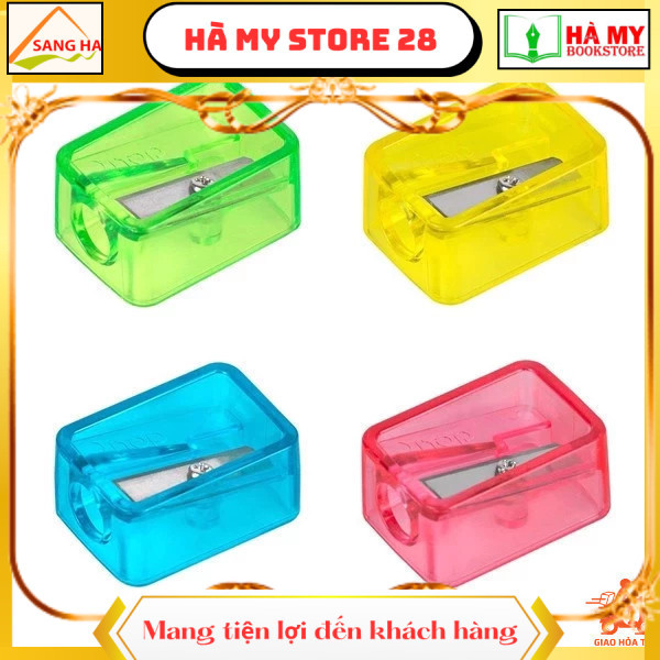 (Combo 5/10 Cái) Chuốt Gọt Bút Chì Mini Deli H034 – Lưỡi Thép Sắc Bén, Nhựa Cao Cấp, Nhiều Màu '
