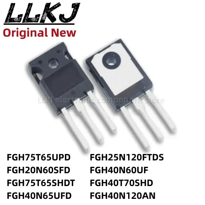 5 Chiếc FGH75T65UPD FGH20N60SFD FGH75T65SHDT FGH40N65UFD FGH25N120FTDS FGH40N60UF FGH40T70SHD FGH40N