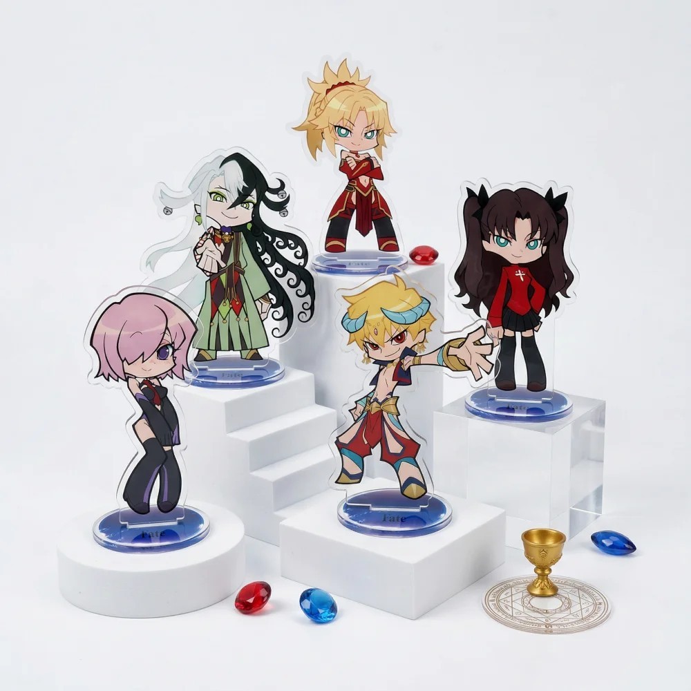 Mô Hình Standee Anime Fate Grand Order FGO Stay Night Saber Gilgamesh Rin Mash Nero Acrylic Mica Tra