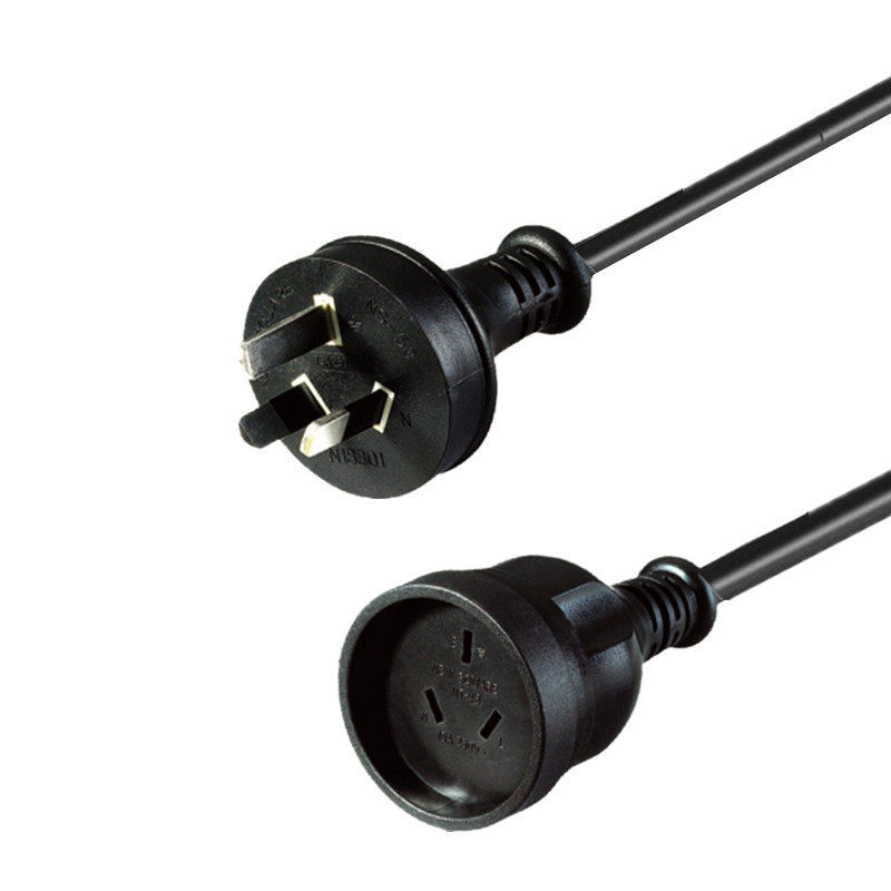 Dây nối dài ba lỗ tiêu chuẩn quốc gia Úc 10A Nam Nữ AS3112 Tiêu chuẩn SAA Dây nối dài ba lỗ ba lỗ 1 