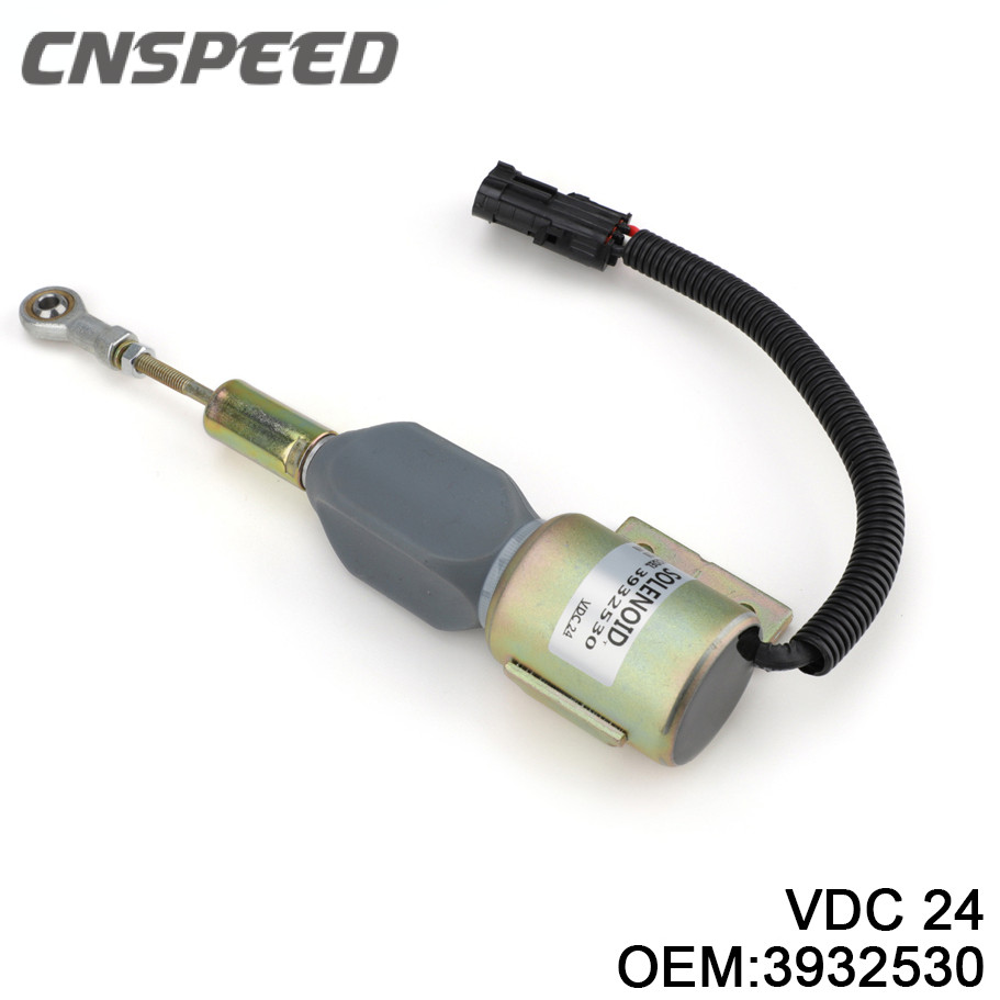 3932530 Van tắt động cơ Diesel 24V Solenoid SA-4756-24 cho Cummins 4BT, 6BT5.9 Máy xúc Fuelsolenoid