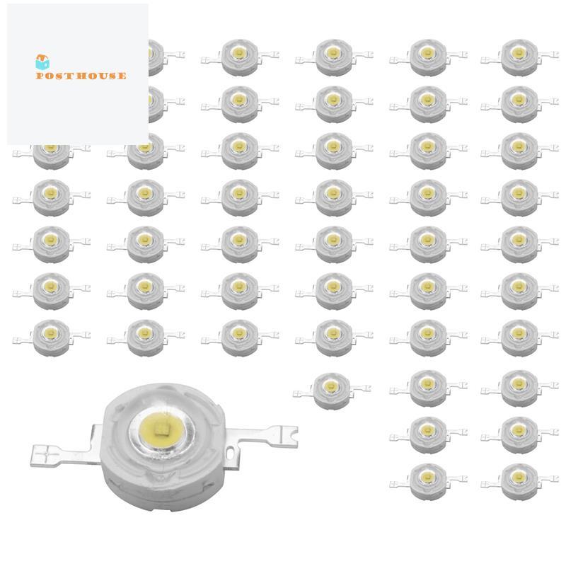 50 Chiếc 1W Diode Công Suất Cao Trắng Mát Hạt Led 1 Watt Chip Đèn 3V-3.4V