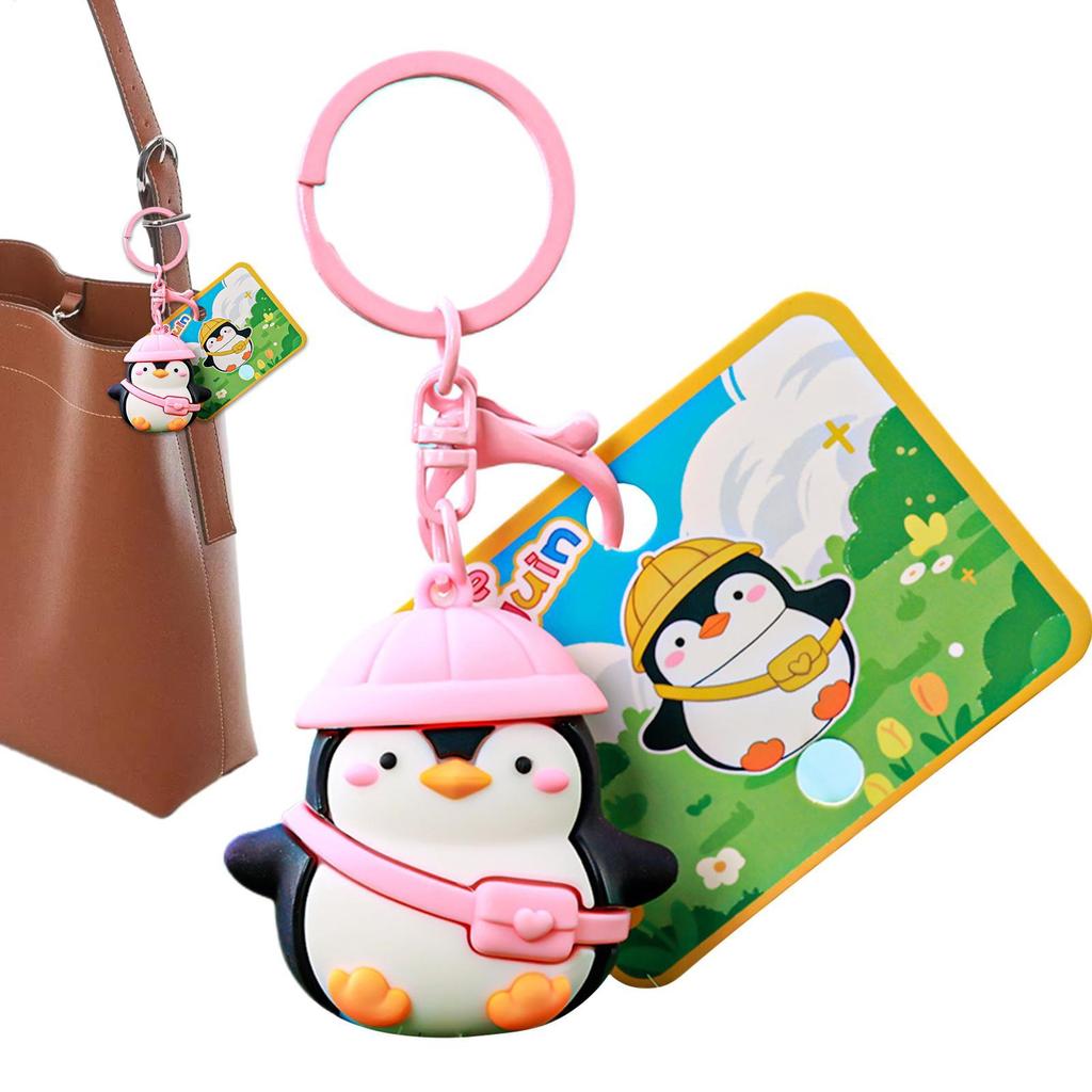 Cute Penguin Keychain Cute Penguin Backpack Keychain Men's Fashion for Birthday School Party Travel 