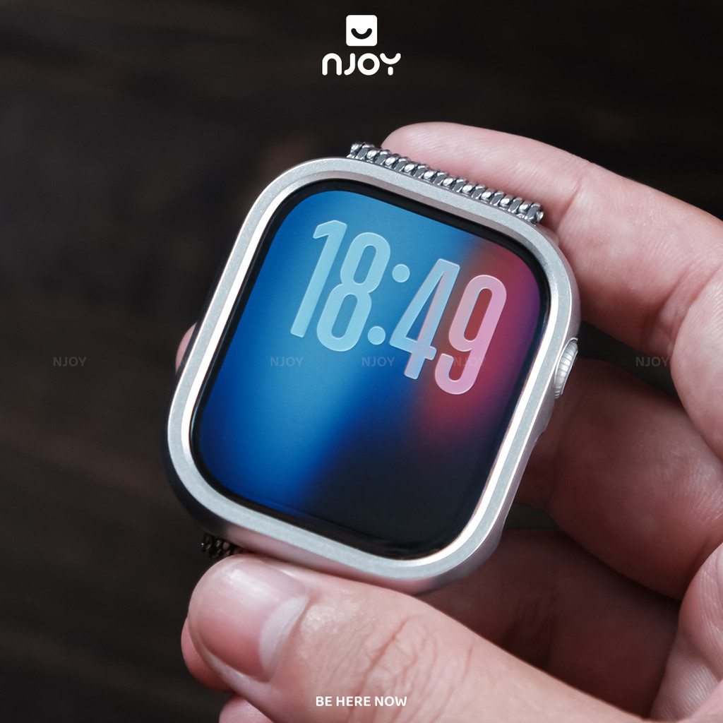 Ốp Viền Kim Loại Bảo Vệ Màn Hình Chống Trầy Xước Cho Đồng Hồ Apple Watch Series Series 11 10 9 8 Njo