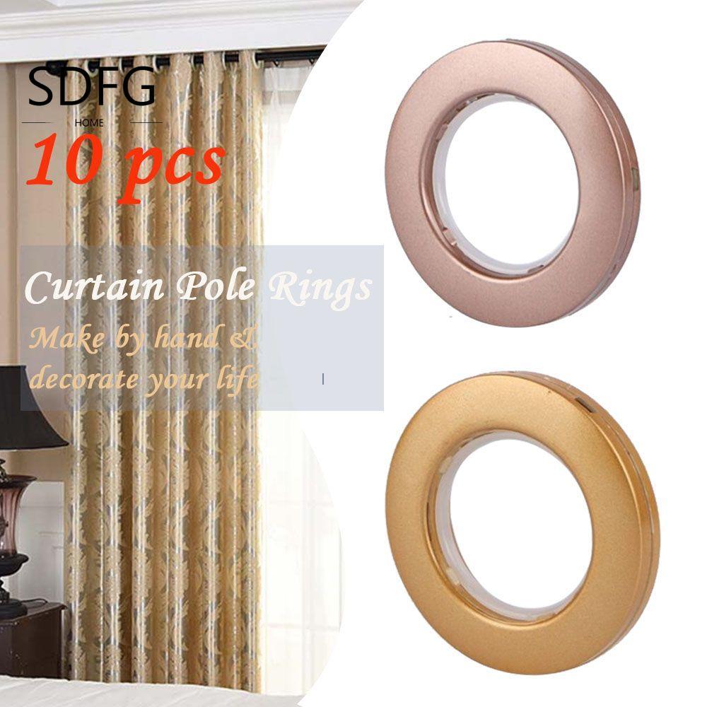 SDFG Nhẫn Móc Mài Mòn 9 Màu Rèm Phụ Kiện Vòng Khóa Lỗ Vòng Tròn La Mã