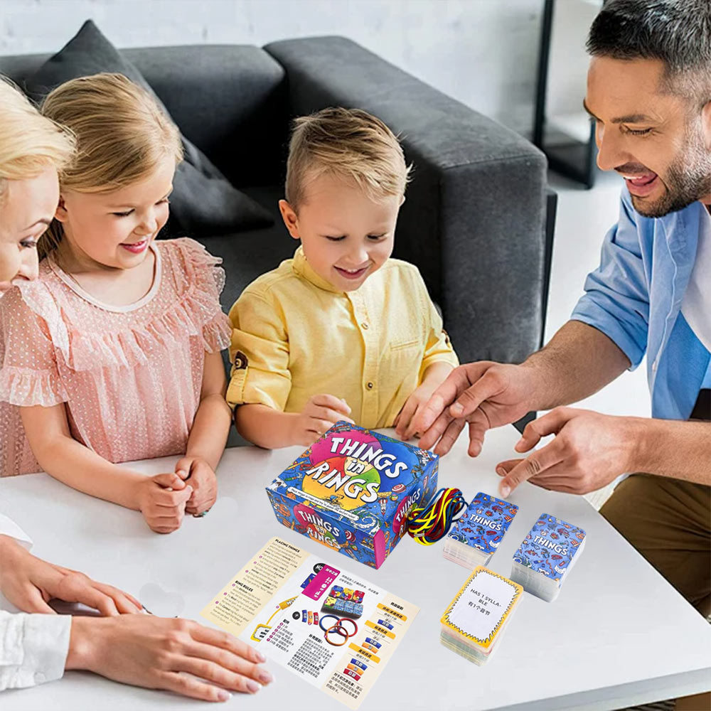Things In Rings Board Game 2-6 Player Guessing And Reasoning Party Game Cards