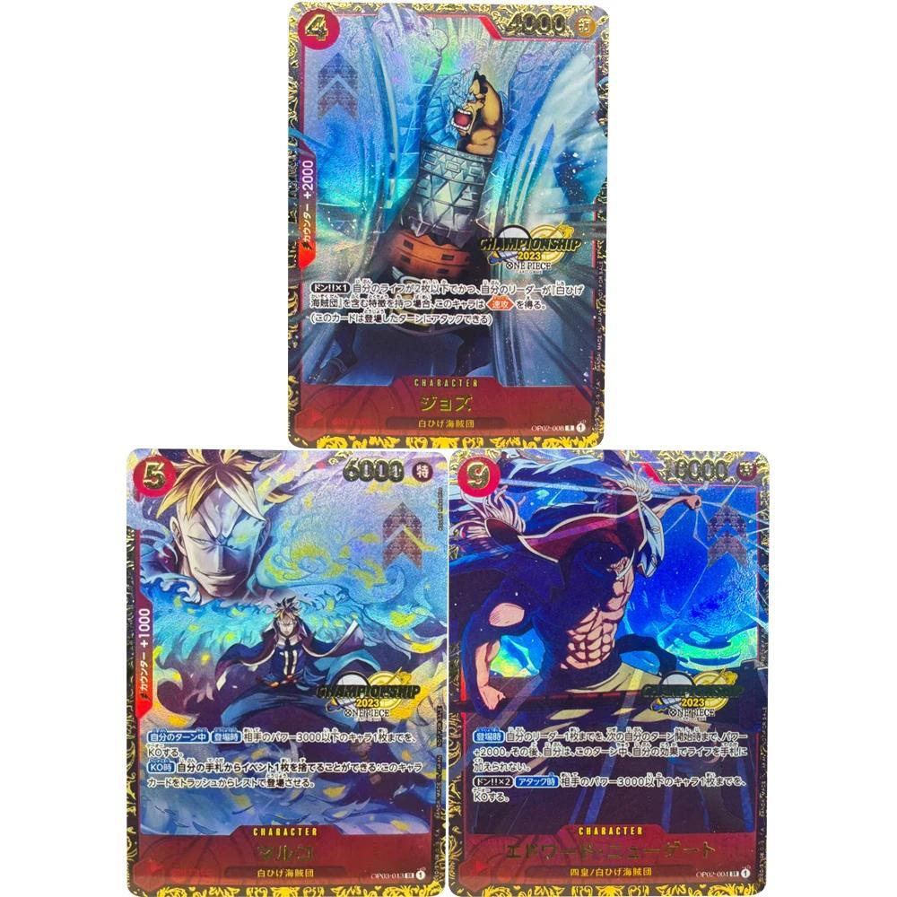 ONE PIECE Bộ Sưu Tập Thẻ Edward Newgate Marco Jozu JPN DIY Chất Lượng Cao Tự Làm Trò Chơi Anime Thẻ 