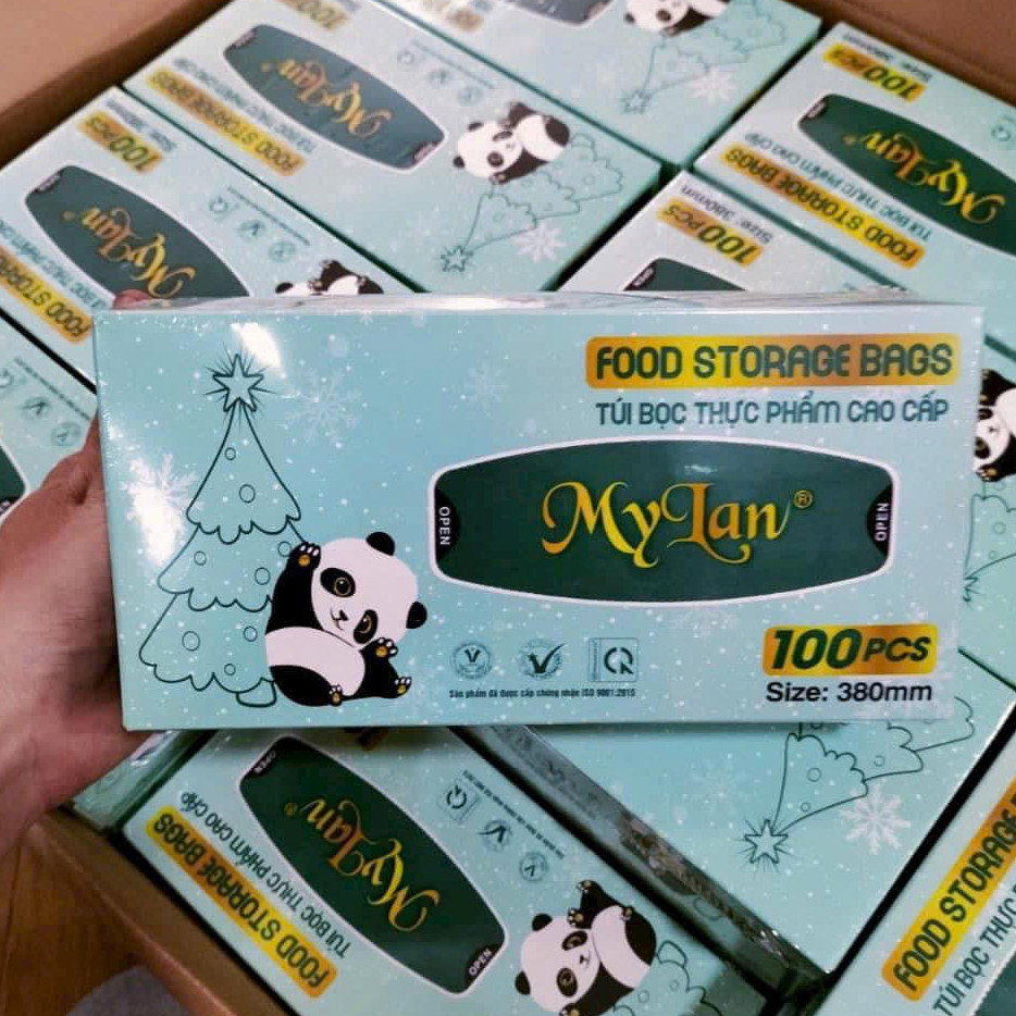 BỌC THỰC PHẨM  HỘP 100C MÀNG BỌC THỰC PHẨM MYLAN TIỆN LỢI,TÚI BỌC THỰC PHẨM ĐA NĂNG HIỆU MYLAN CAO C