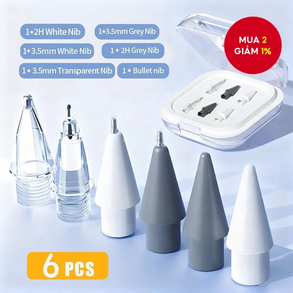 6 chiếc đầu bút thay thế mạ niken cho bút cảm ứng Huawei M-Pencil 3