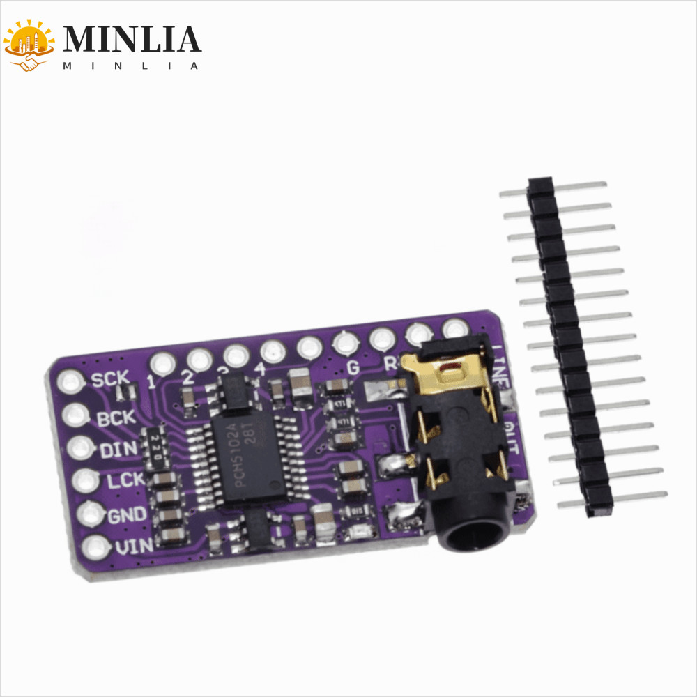 Máy nghe nhạc MINLIA PCM5102A I2S, Máy nghe nhạc PCM5102A DAC I2S Module, Giao diện mô-đun Âm thanh 