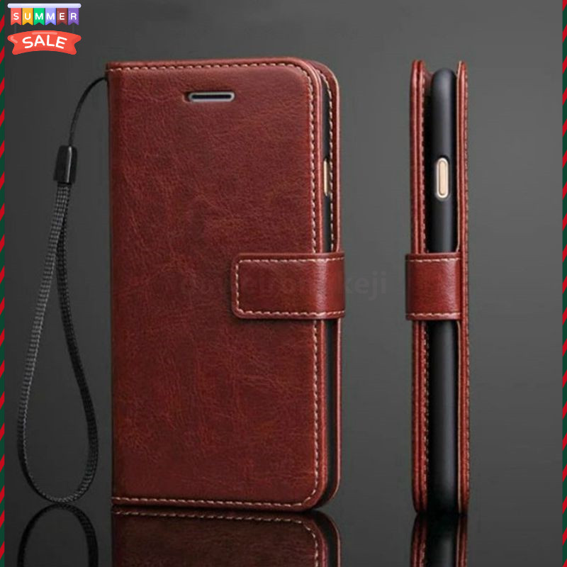 [Ready] Bao da dạng ví nắp lật hai mặt cho Samsung A56 A16 M15 A26 A36 5G Galaxy J4 J6 A8 Plus J7 J8