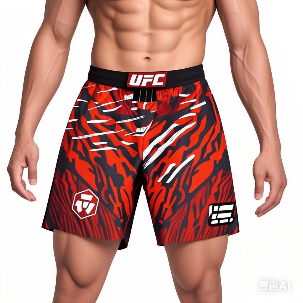 New UFC Joint Name Fighting Night MMA Shorts Same Style Fighting Thai Boxing Training Boxing Shorts 