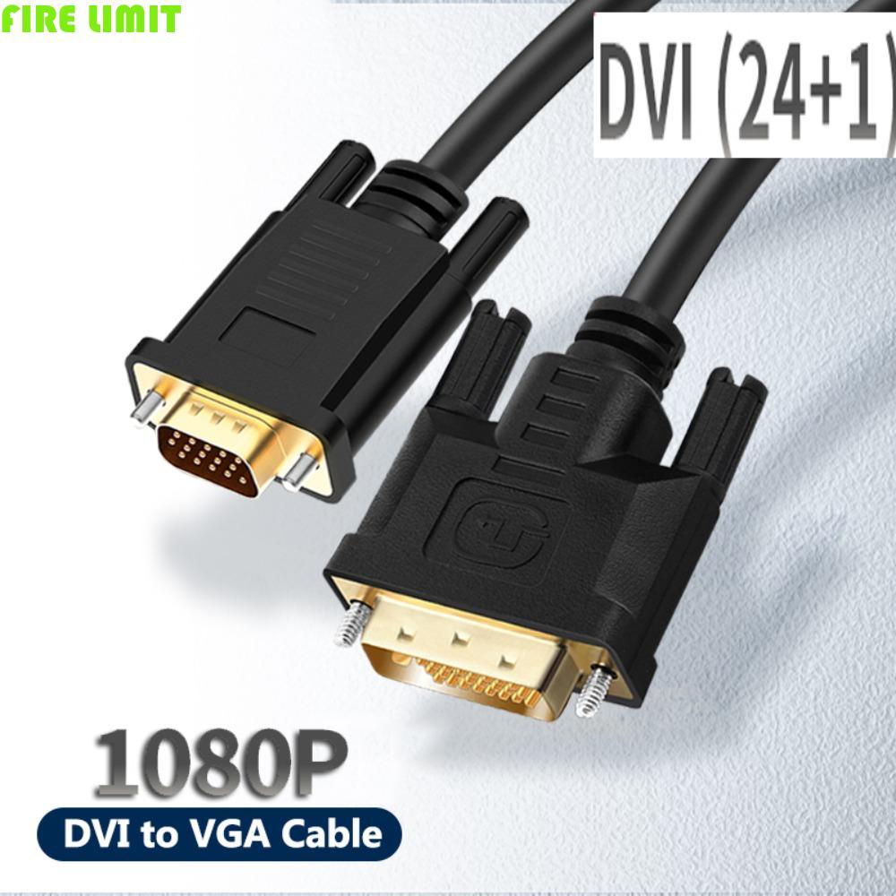 Cáp FIRE LIMIT Dvi 24 + 1 Sang Vga, Bộ chuyển đổi cáp VGA DVI 24 + 1 Dvi Sang VGA 15 chân, Bộ chuyển