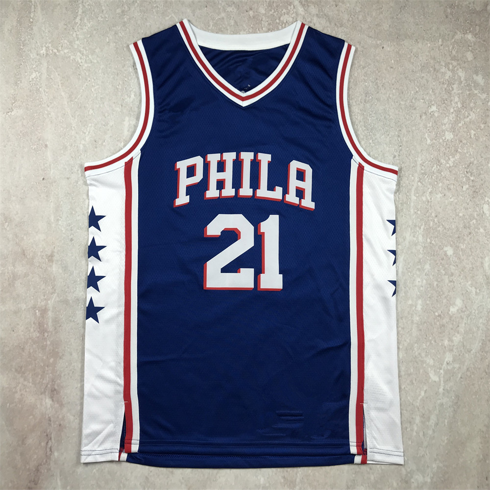 Áo bóng rổPhiladelphia 76ers in hình cầu thủ chính hãng