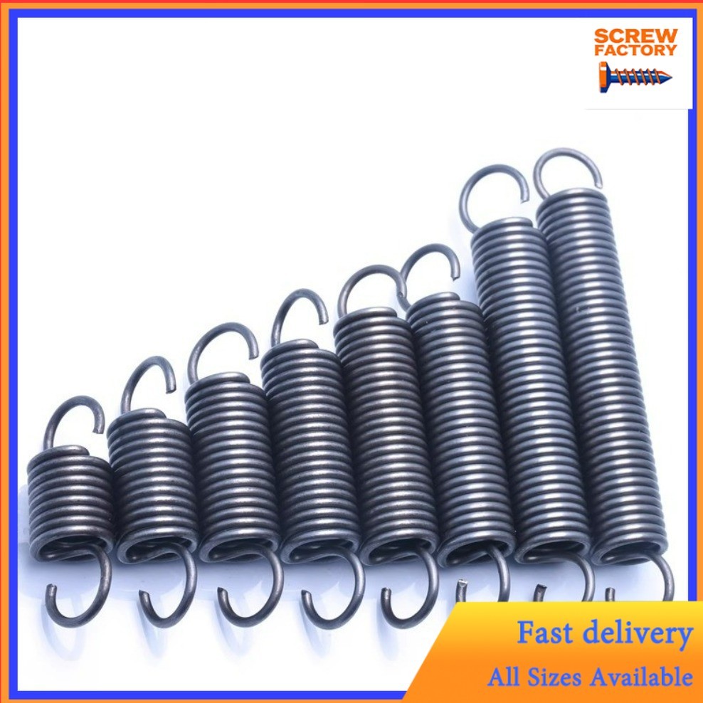 Lò xo căng / lò xo d = 2,5mm, OD20mm, L = 60 ~ 200mm lò xo căng thẳng có móc, áp dụng cho cửa nhà để