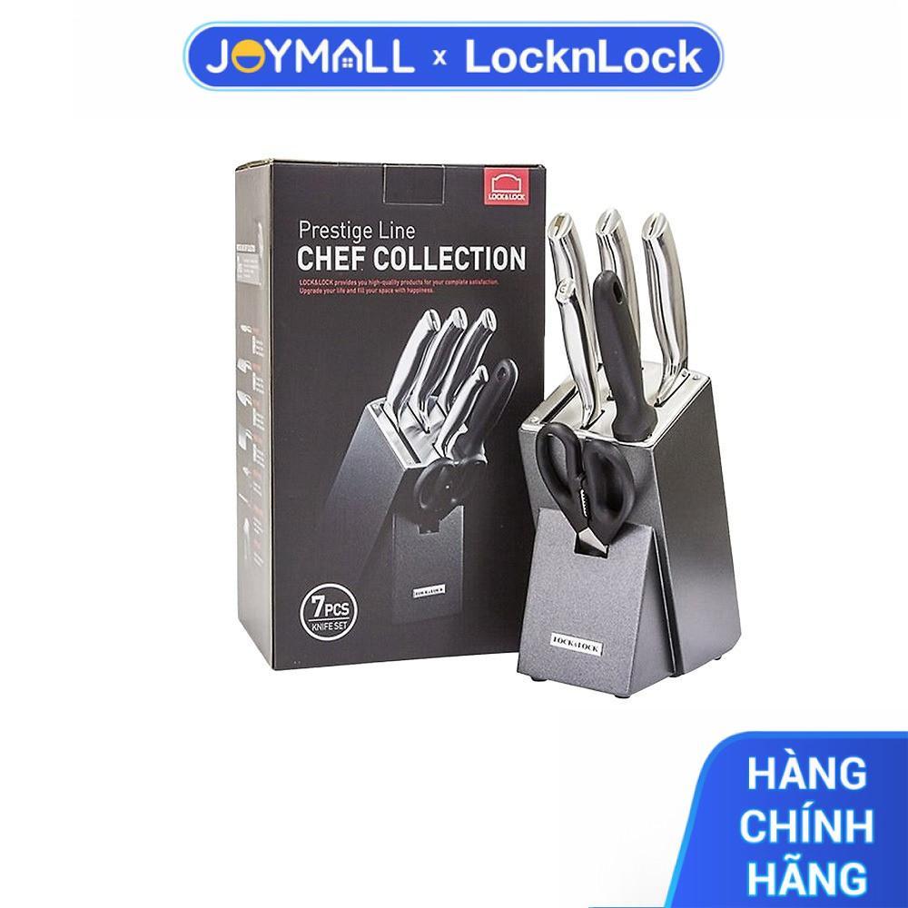 Bộ Dao Bằng Thép Không Gỉ Cao Cấp 7 Món LocknLock CKK301, Hàng Chính Hãng, Kèm Hộp Đựng - JoyMall