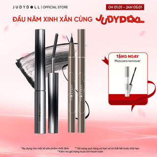   DEAL SỐC GIÁ RẺ  COMBO JUDYDOLL Iron Mascara + Bút kẻ mắt nước Slim Liquid Eyeliner 