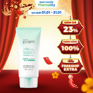  Kem Chống Nắng Make p:rem Vật Lý Kiềm Dầu Khô Ráo  50ml  