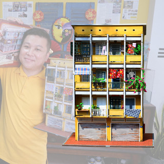 Mô Hình Nhà Handmade Tự Lắp - Thế Giới Tí Hon - Mô Hình Sài Gòn Xưa - Mẫu Mọt Sài Gòn GP135-01