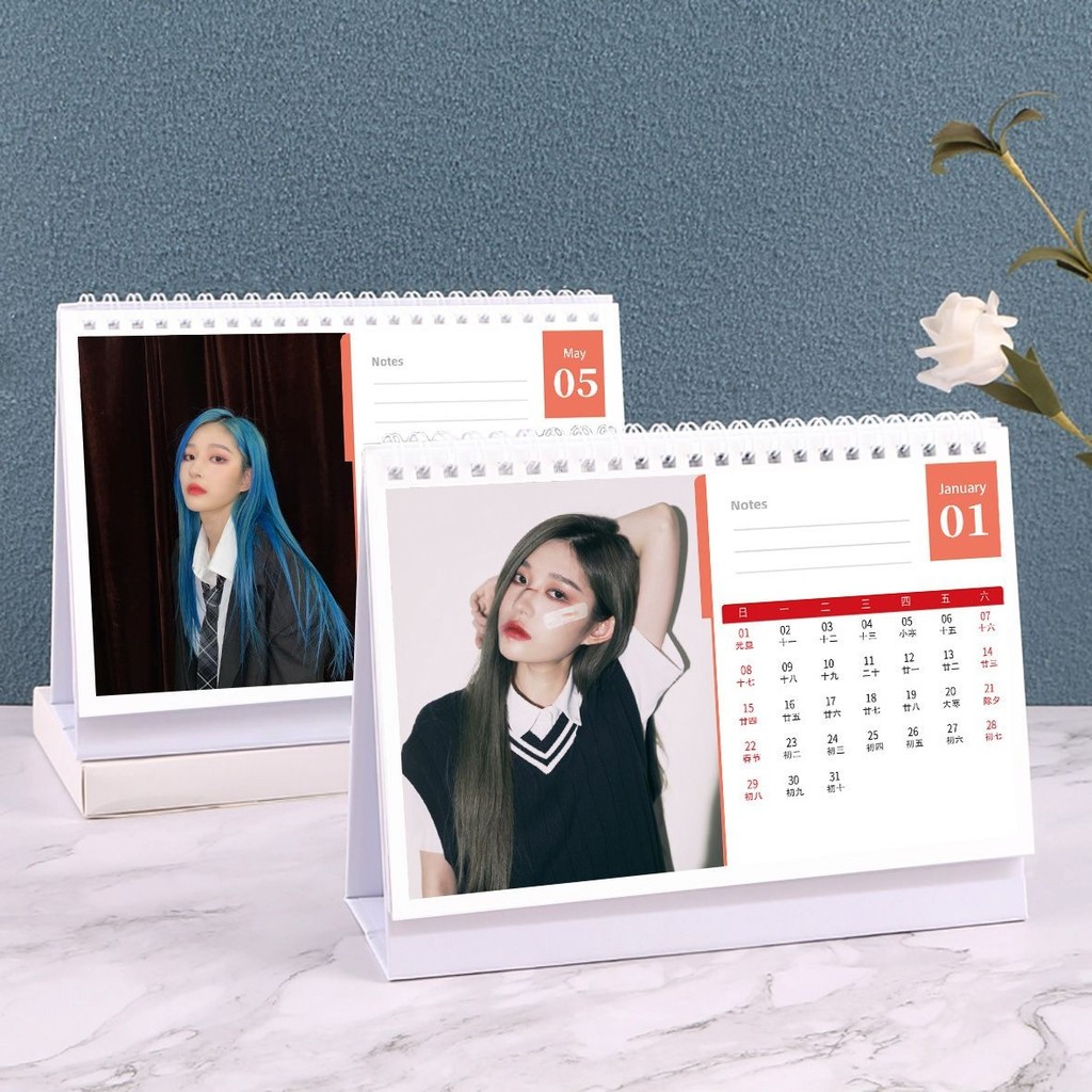 Wang Yi Lịch Để Bàn 2026 27cm Note Memo Lịch Để Bàn HD Ảnh Ảnh SNH48 Hàng Hóa YQ26.1.4