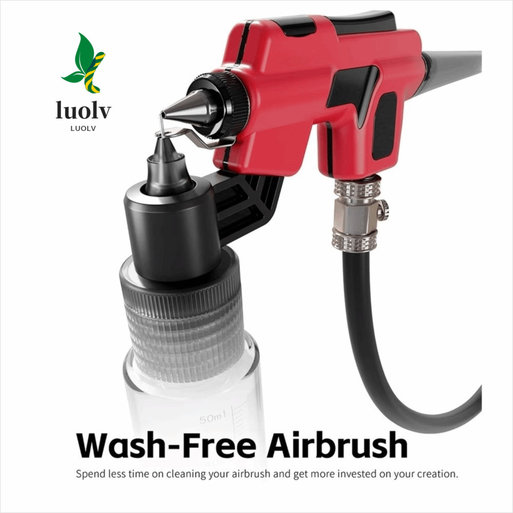 Bình trộn LUOLV 50ml, dành cho bàn chải Airbrush không giặt bền bỉ DSPIAE PT-AB, Tranh mô hình có gi