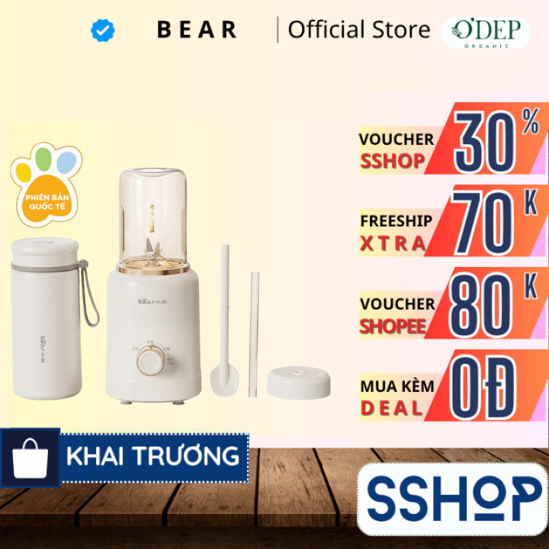 Máy xay sinh tố Bear LLJ-E05J1 - Hàng chính hãng - BH 18 Tháng - SSHOP SSO