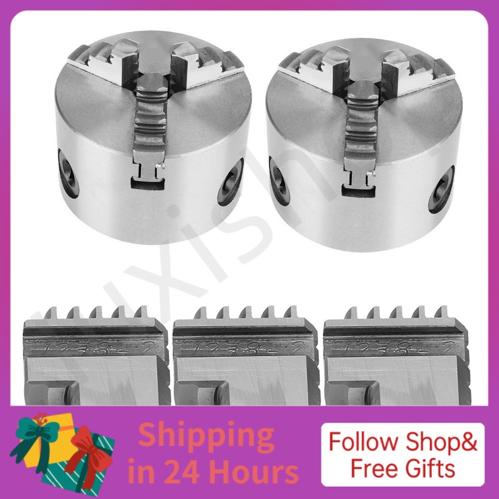 Iuxishop 3Pcs Inside Jaw Chuck Self Centering Metal Lathe Processing Tool