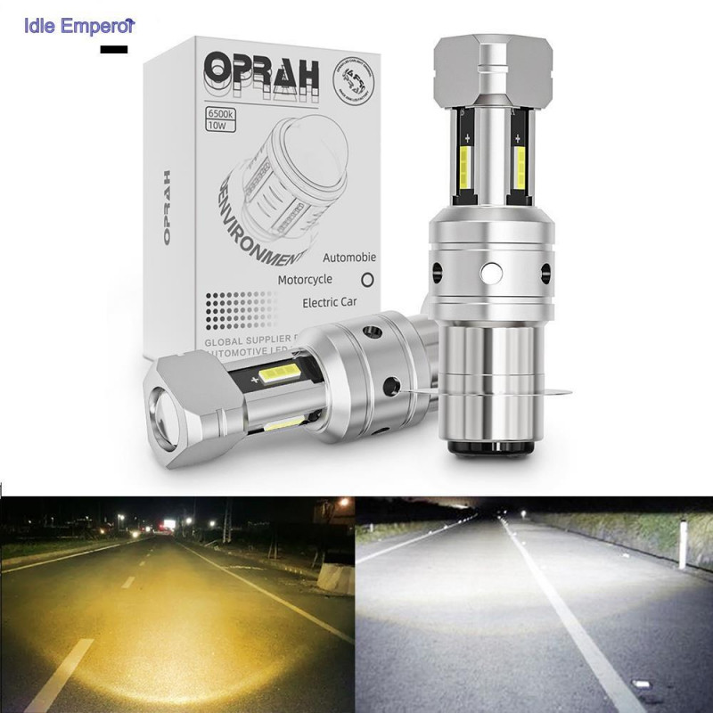 Bóng đèn pha LED xe máy P15D H4 H6 BA20D 1 chiếc