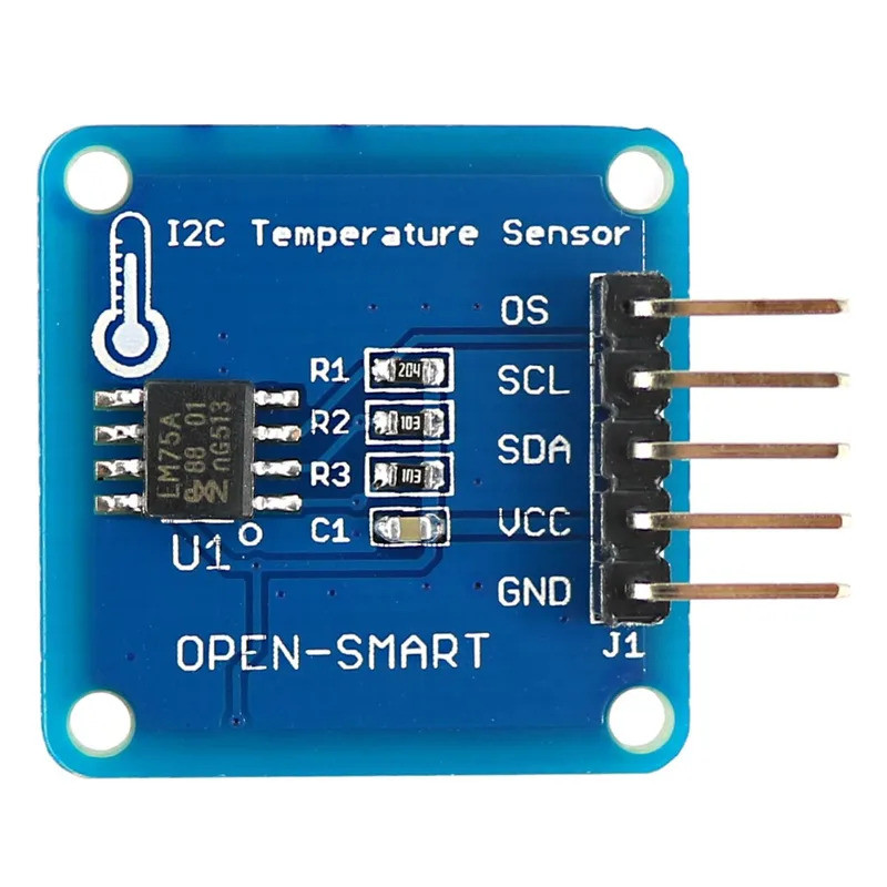 Cảm biến nhiệt độ LM75 Bảng mô-đun LM75A có độ chính xác cao Tương thích với Arduino