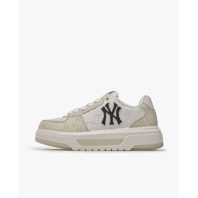 MLB - Giày sneakers unisex cổ thấp Chunky Liner Embo Monogram_3ASXM036N-50IVS