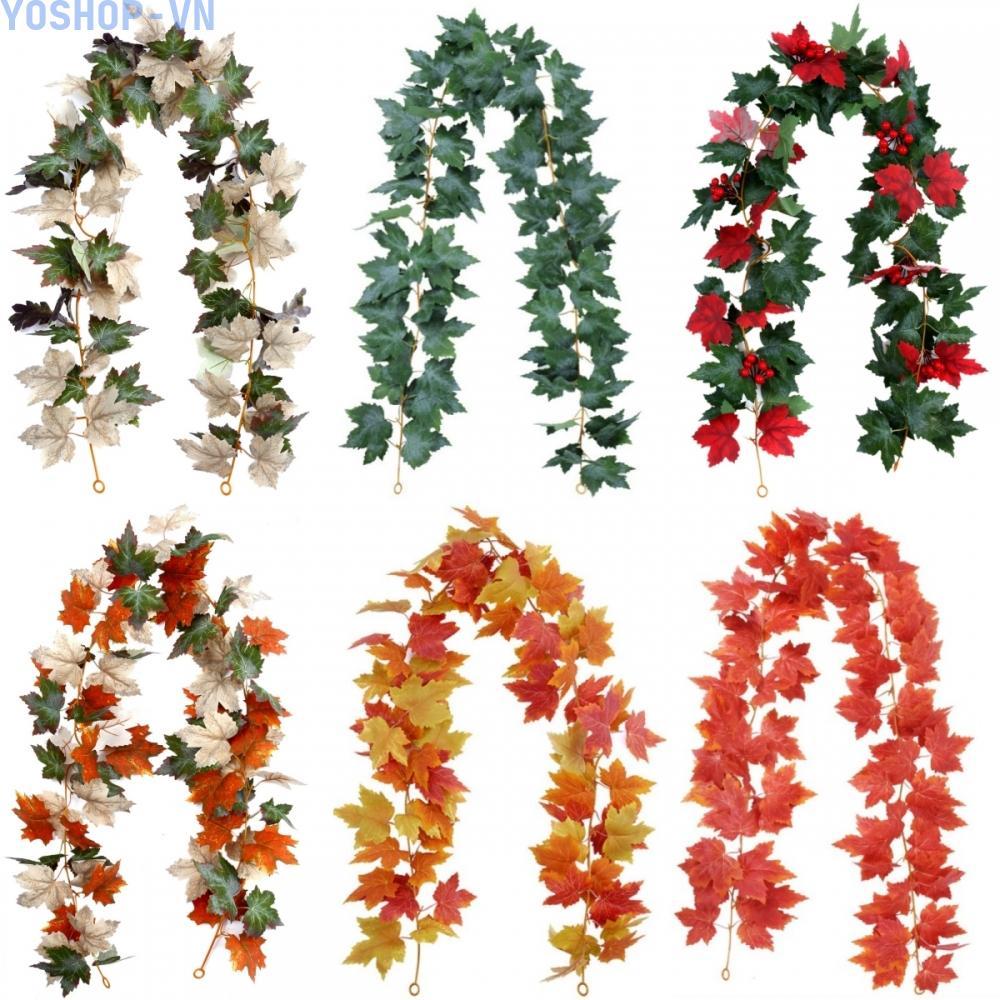 [Ysp]Artificial Maple Leaves Versatile For Crafts Festive Decoration Life-like Leaves